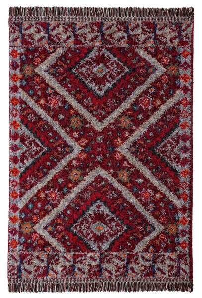 KOBEREC S VYSOKÝM VLASOM, 133/190 cm červená Flair Rugs - Online Only bytové doplnky, Online Only