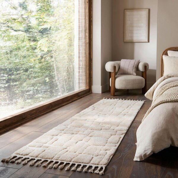 KOBEREC S VYSOKÝM VLASOM, 80/300 cm krémová Flair Rugs - Online Only bytové doplnky, Online Only