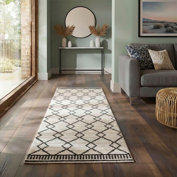 TKANÝ KOBEREC, 80/230 cm čierna Flair Rugs - Online Only bytové doplnky, Online Only