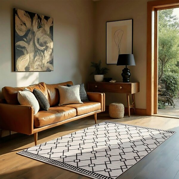 TKANÝ KOBEREC, 120/160 cm čierna Flair Rugs - Online Only bytové doplnky, Online Only
