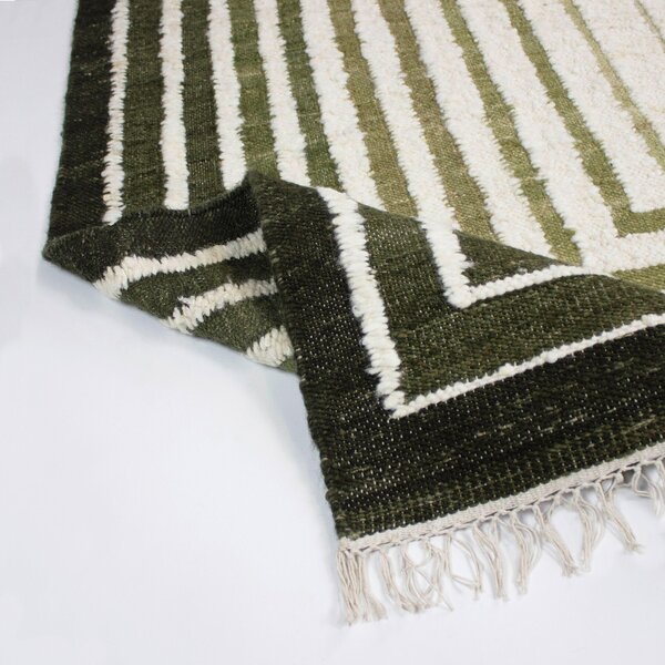 RUČNE TKANÝ KOBEREC, 140/200 cm zelená Flair Rugs - Online Only bytové doplnky, Online Only