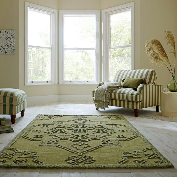VLNENÝ KOBEREC, 140/200 cm zelená Flair Rugs - Online Only bytové doplnky, Online Only