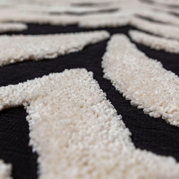 KOBEREC S VYSOKÝM VLASOM, 133/190 cm čierna Flair Rugs - Online Only bytové doplnky, Online Only
