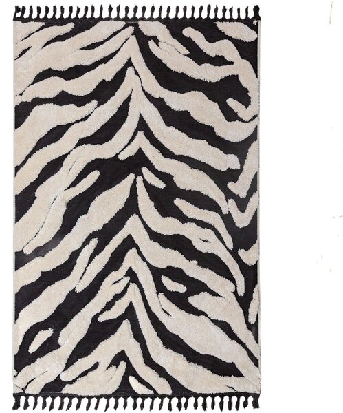 KOBEREC S VYSOKÝM VLASOM, 133/190 cm čierna Flair Rugs - Online Only bytové doplnky, Online Only