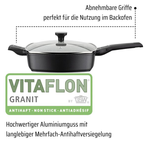 PANVICA NA SMAŽENIE povrch Vitaflon® Granit 24/7 cm GSW - Online Only bytové doplnky, Online Only