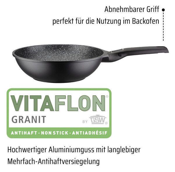 PANVICA WOK povrch Vitaflon® Granit 28 cm GSW - Online Only bytové doplnky, Online Only