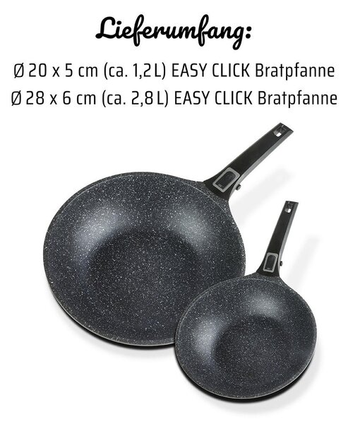 SADA PANVÍC povrch Vitaflon® Granit 2-dielne 20+28 cm GSW - Online Only bytové doplnky, Online Only