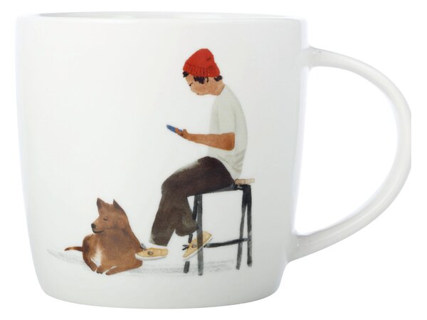 HRNČEK NA KÁVU kostný porcelán (bone china) keramika Maxwell & Williams - Jedálenské sety