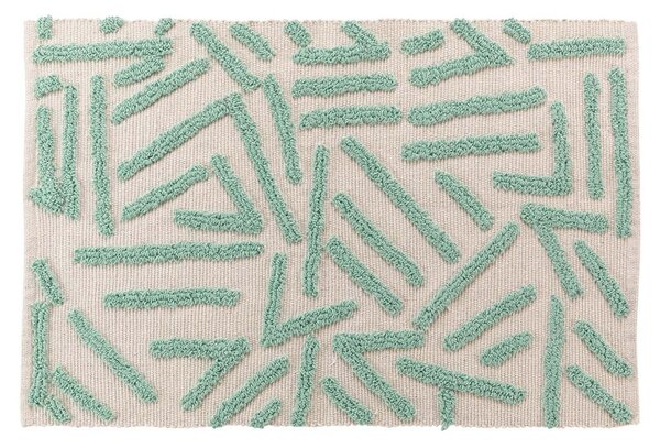 Prateľný koberec v mentolovo-krémovej farbe 60x90 cm Athena – douceur d'intérieur