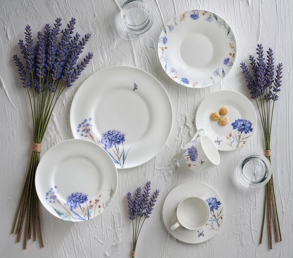 JEDÁLENSKÝ SERVIS jemný kostný porcelán (fine bone china) keramika Novel - Jedálenské sety