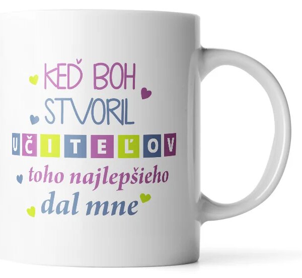 Sablio Hrnček Keď Boh stvoril učiteľa - 330 ml - standard