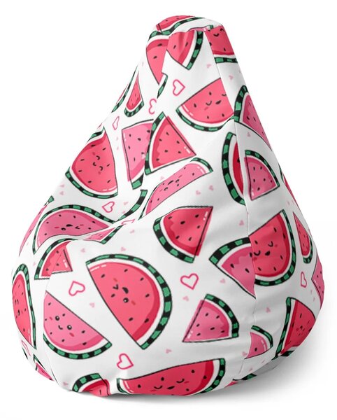 Sablio Sedací vak Pear Vodný melón - 70 x 95 x 15 cm