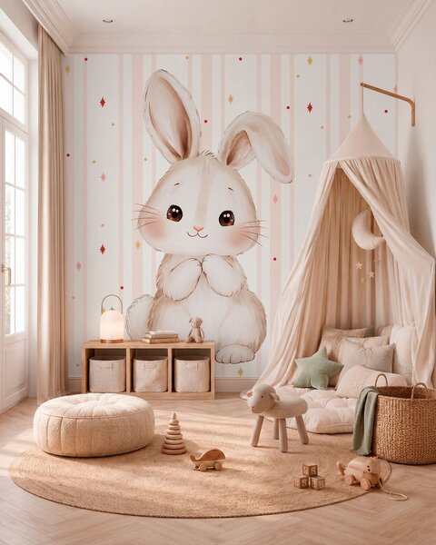 Tapety Zajačik pod hviezdami, Fototapety zvieratá, w05920 : Uwalls.sk