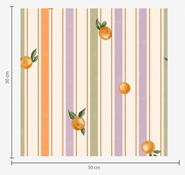 Tapety Oranžové ovocie na pestrofarebných pruhoch, Tapety geometria, Tapety pruhy, a01263v2 : Uwalls.sk