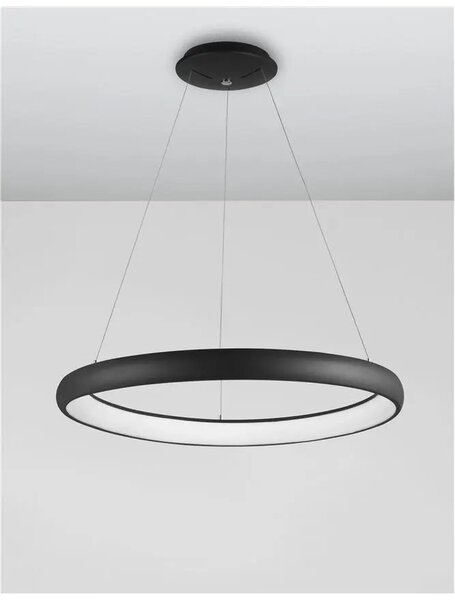 LED luster Albi 60 čierne – Čierna