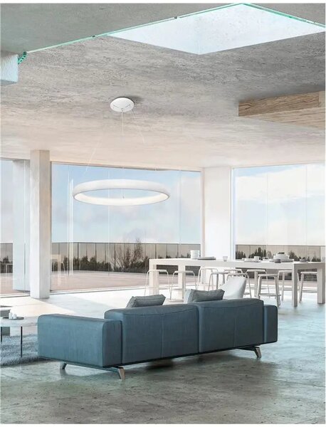 LED luster Albi 80 biele – Biela