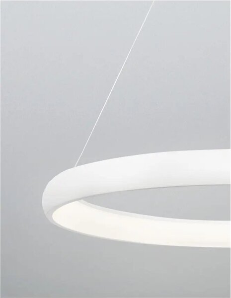 LED luster Albi 80 biele – Biela