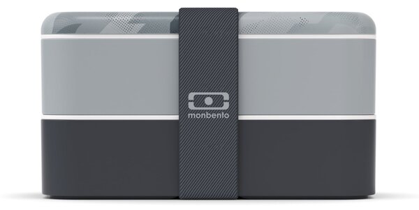 Desiatový box Monbento Original Graphic Grey 1 l