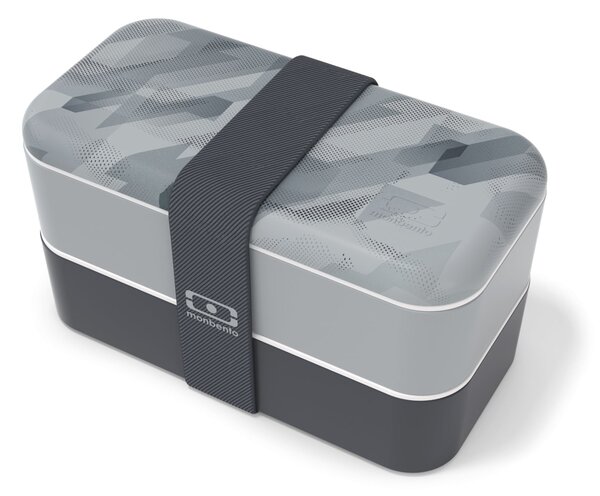 Desiatový box Monbento Original Graphic Grey 1 l