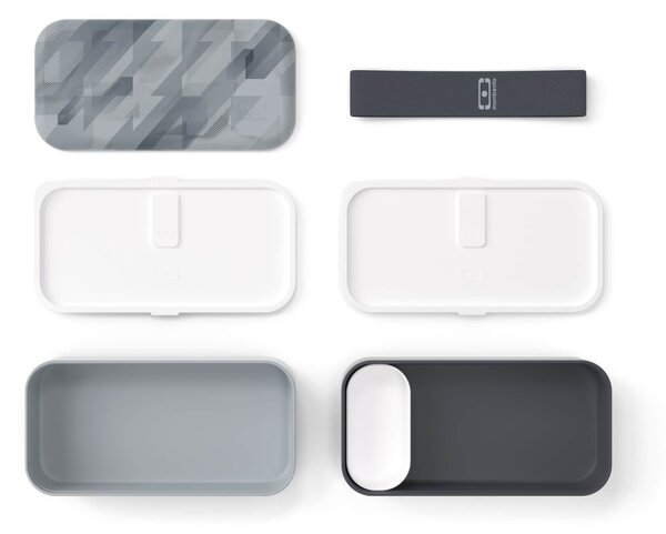 Desiatový box Monbento Original Graphic Grey 1 l