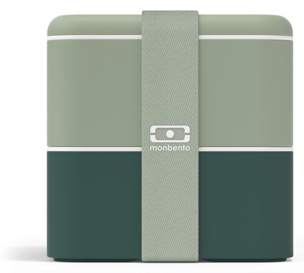 Desiatový box Monbento Square Green Bicolor 1,7 l