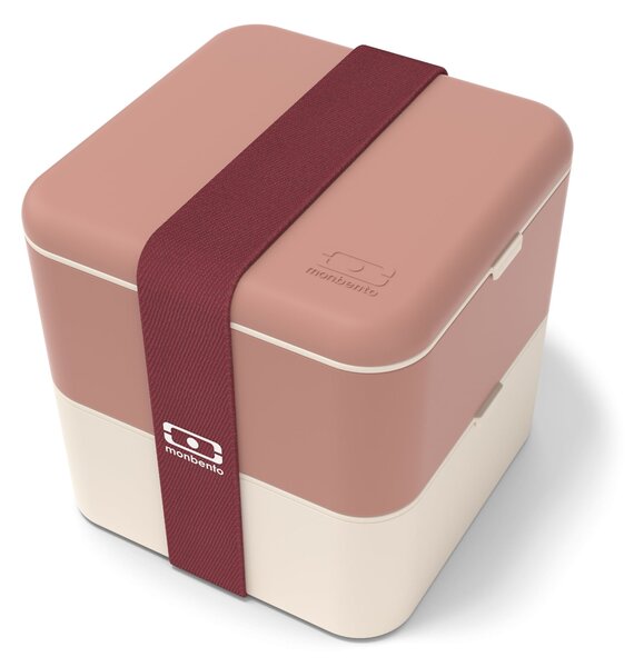 Desiatový box Monbento Square Pink Moka 1,7 l