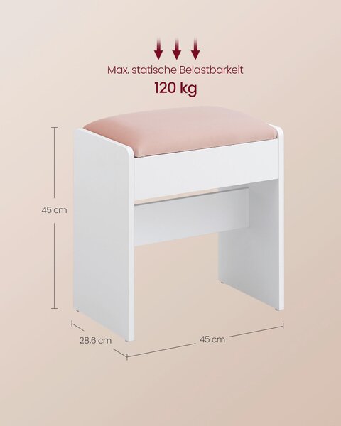 TABURETKA, textil, kompozitné drevo, 45/45/28,6 cm Boxxx - Kreslá, Online Only