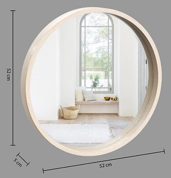Nástenné okrúhle zrkadlo MIRALIA Ø 50 cm
