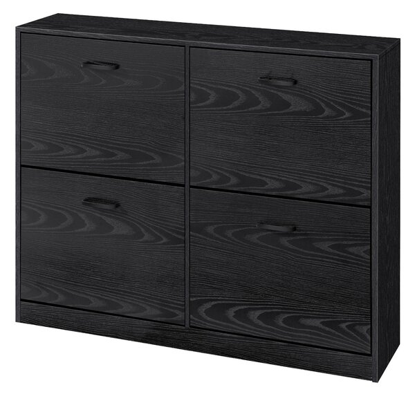 VÝKLOPNÁ SKRINKA NA TOPÁNKY, čierna, 105,5/82,7/24 cm Boxxx - Online Only drobný nábytok, Online Only