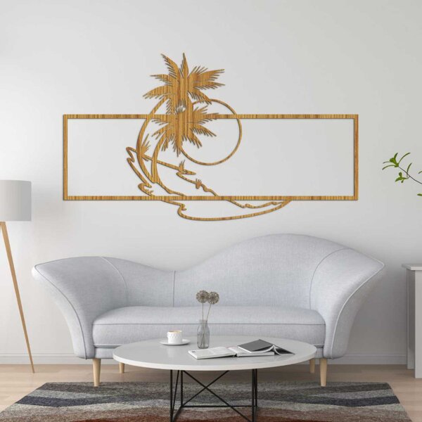 Dizajnová drevená dekorácia kvetinový ornament | SENTOP HDF0323