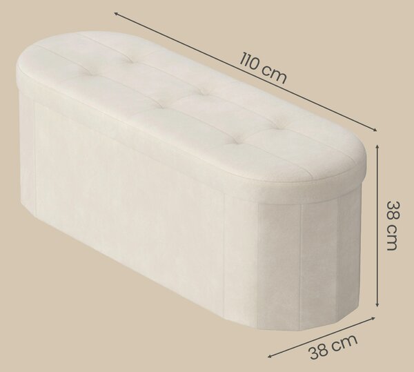 ÚLOŽNÝ BOX NA SEDENIE, textil, kompozitné drevo, 110/38/38 cm Boxxx - Kreslá, Online Only
