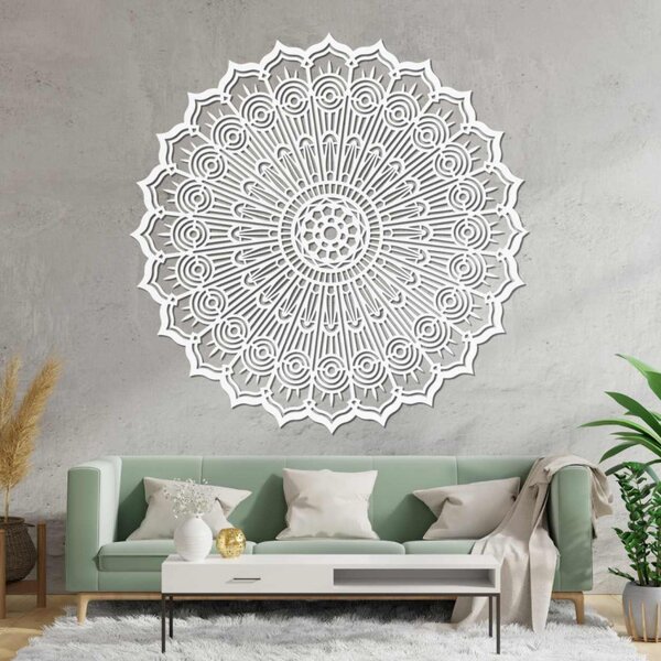 Drevená mandala na stenu do obývačky| SENTOP HDF0506