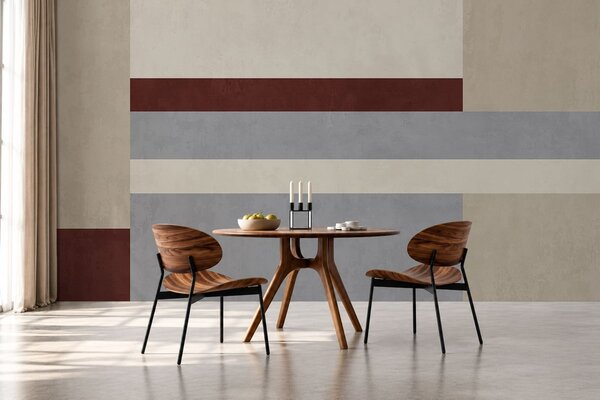 Tapety Abstraktná geometria s blokmi v odtieňoch bordovej, šedej a béžovej, 3D fototapety, Fototapety 3d geometrické postavy, w05890v2 : Uwalls.sk