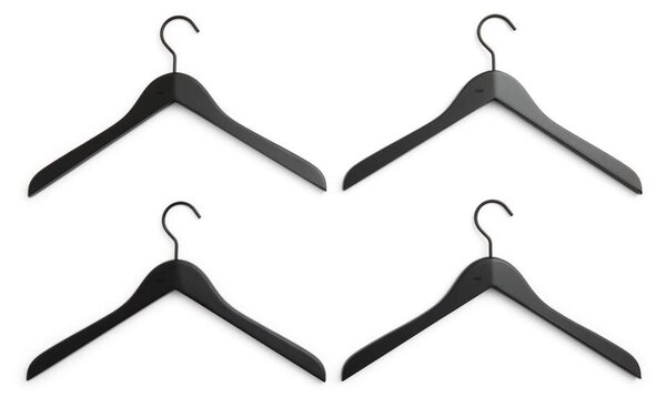 HAY Ramienka Smooth Slim set 4ks, black