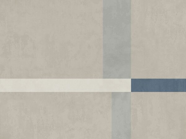 Tapety Abstraktné béžové a sivé obdĺžniky s modrým akcentom, Fototapety geometria, w05891v2 : Uwalls.sk