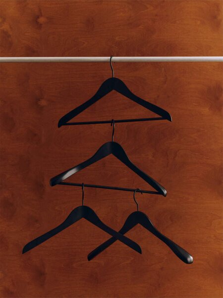 HAY Ramienka Smooth Wide set 4ks, black