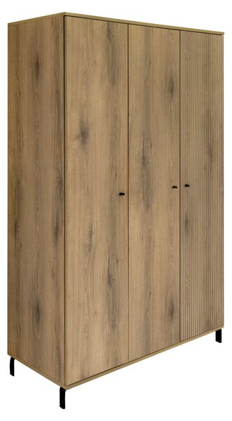 KONDELA Skriňa, trojdverová, dub canela, DABLIN