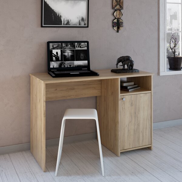 KONDELA PC stôl, dub artisan, DEDE