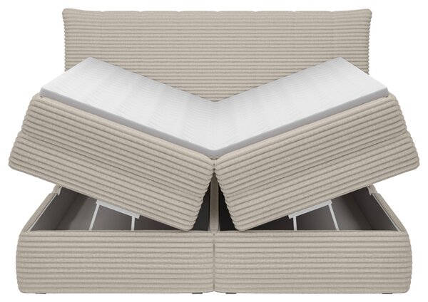 BOXSPRINGOVÁ POSTEĽ, 180/200 cm, béžová Esposa - Postele