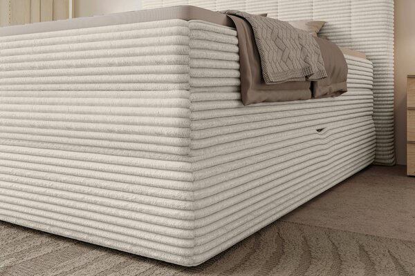 BOXSPRINGOVÁ POSTEĽ, 180/200 cm, béžová Esposa - Postele