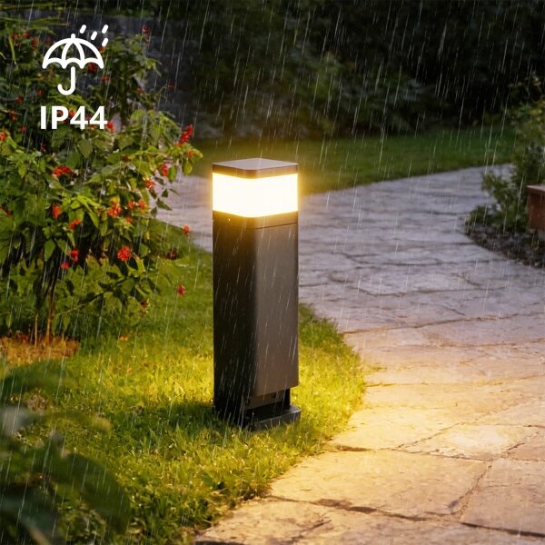 Brilagi -Vonkajšia lampa s 2 zásuvkami typu SCHUKO PILLAR 1xG9/11W/230V IP44 antracit