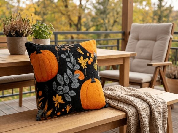 Mikroplyšová obliečka na vankúšik PUMPKINZA 45x45 cm, farebný