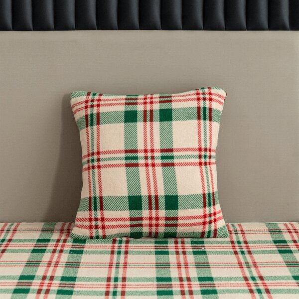 Mikroplyšová obliečka na vankúšik WINTER PLAID 45x45 cm, farebný