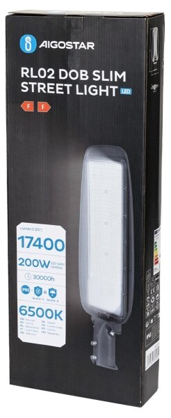 Aigostar - LED pouličné svietidlo SLIM LED/200W/230V 6500K IP65