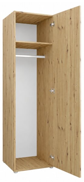KONDELA Skriňa 1D, vešiaková, dub artisan, ROMER NEW TYP 2