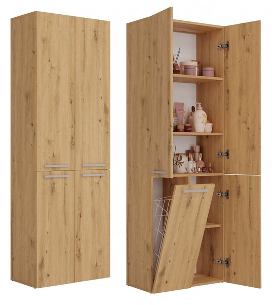 Kúpeľňová skrinka NEL 1K DD - dub artisan