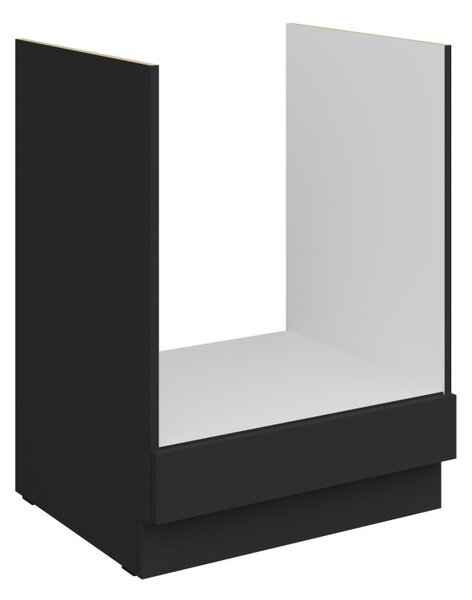 Sporáková skrinka LUNARA - šírka 60 cm, čierna