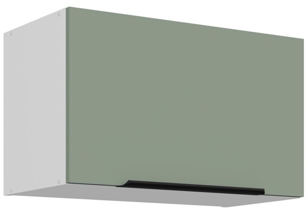 Digestorová skrinka LUNARA - šírka 60 cm, zelená / biela