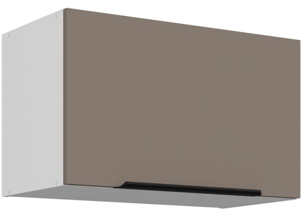 Digestorová skrinka LUNARA - šírka 60 cm, tmavo béžová / biela