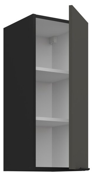 Horná kuchynská skrinka LUNARA - šírka 30 cm, grafit / čierna